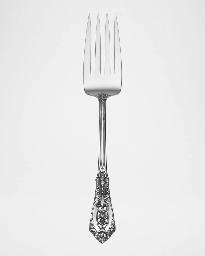 Wallace Silversmiths Rose Point Cold Meat Fork 1