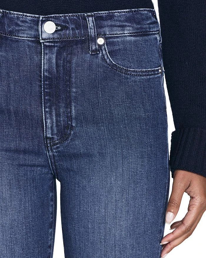 FRAME Le Sleek Straight Fit High Rise Cropped Jeans in Thunderstorm 4