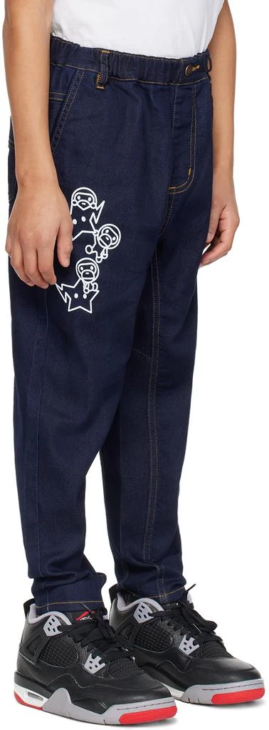Bape Kids Navy Baby Milo Jeans 2