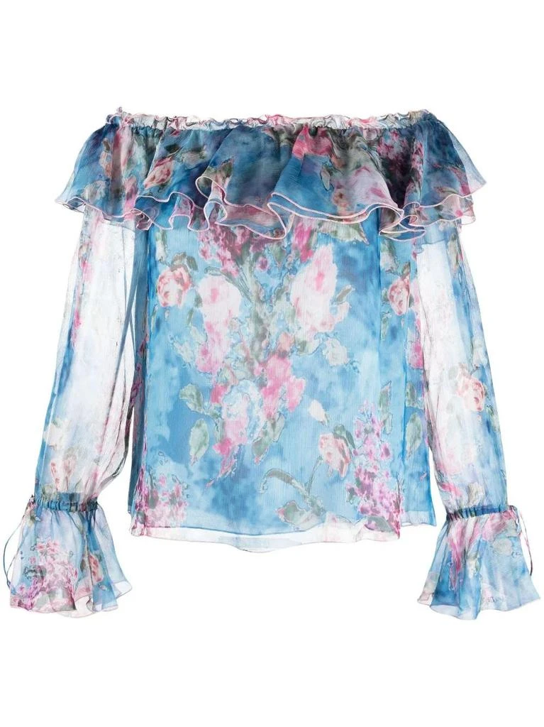 NA Off shoulder multicolored Blouse 1