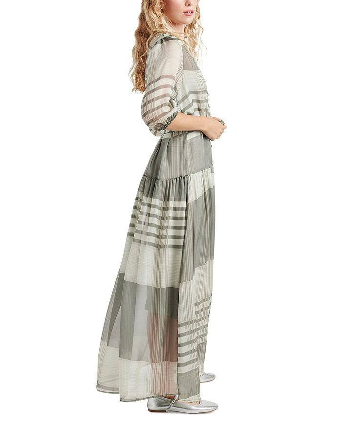 Splendid Chance Printed Tie Waist Maxi Dress 5