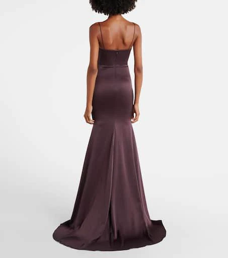 Alex Perry Satin bustier gown 3