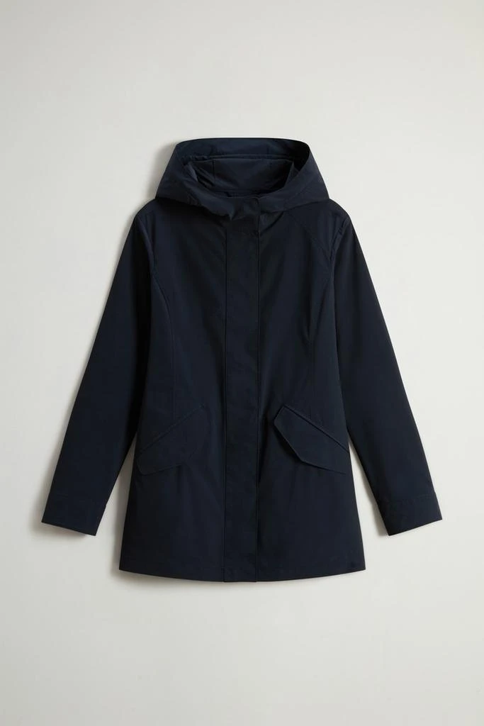 Woolrich Summer Parka in Urban Touch - Women - Blue 5