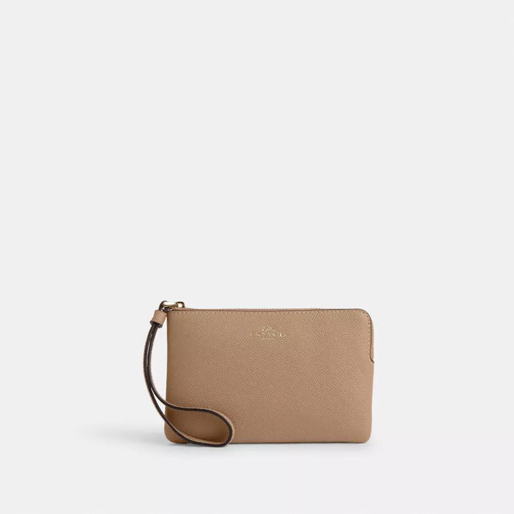 Coach Corner Zip Wristlet