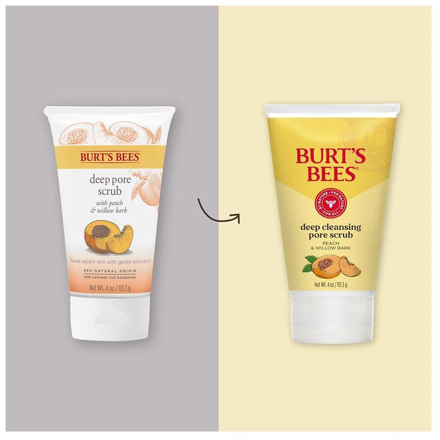 Burt's Bees Deep Cleansing Pore Scrub with Peach and Willow Bark 3