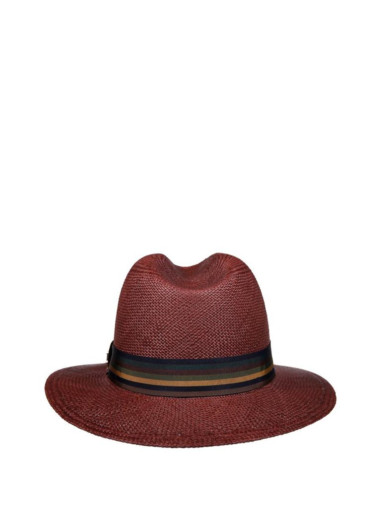 ストローハット Max Mara 'Rodesia' hat Max Mara Max Mara Rodesia Logo Plaque Hat - Hats - Free