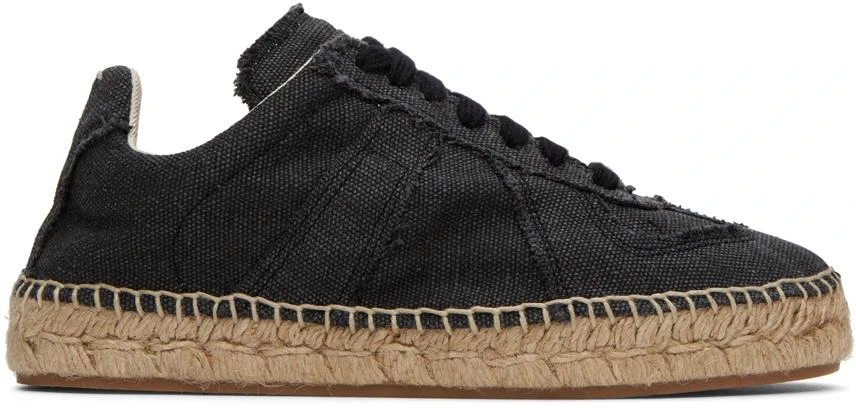 MAISON MARGIELA Black Replica Espadrilles 1