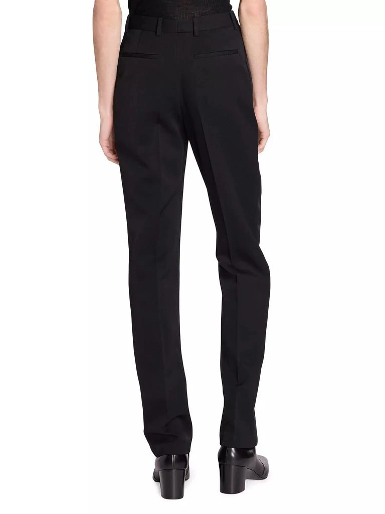 Yves Saint Laurent Highwaisted Tuxedo Pants In Grain De Poudre 5