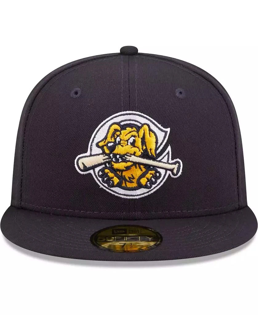 New Era Men's Navy Charleston RiverDogs Authentic Collection 59FIFTY Fitted Hat 2