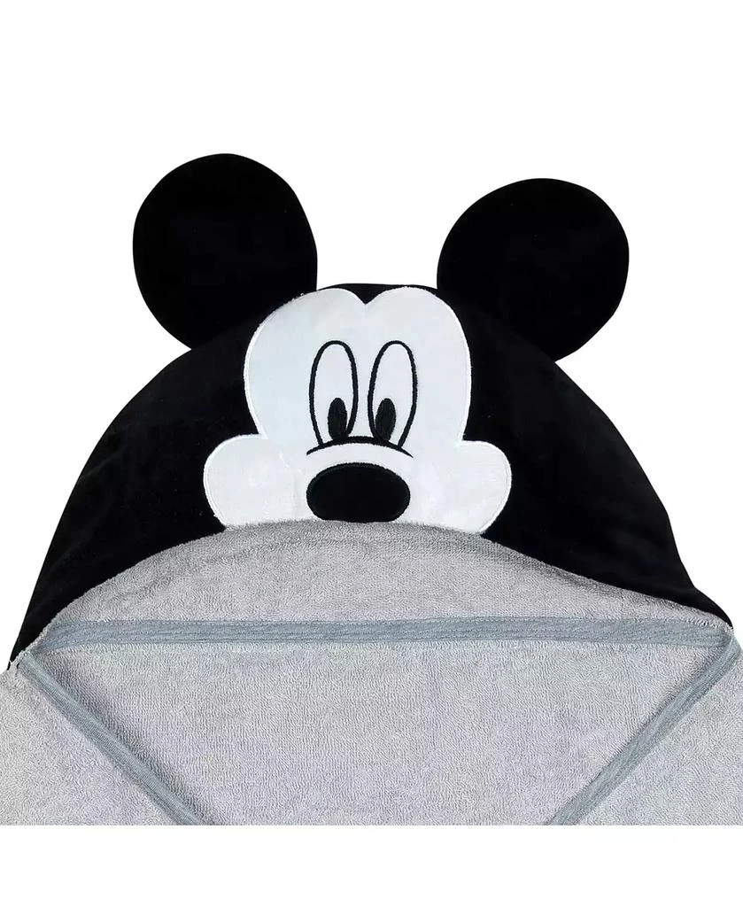 Lambs 
Ivy Baby Boys Disney Mickey Mouse Gray Cotton Hooded Bath Towel 2