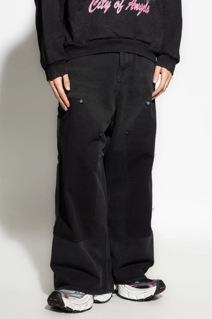 Balenciaga Balenciaga Ripped Off Baggy Jeans 2