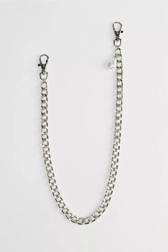 Urban Outfitters Curb Link & Pearl Wallet Chain 2