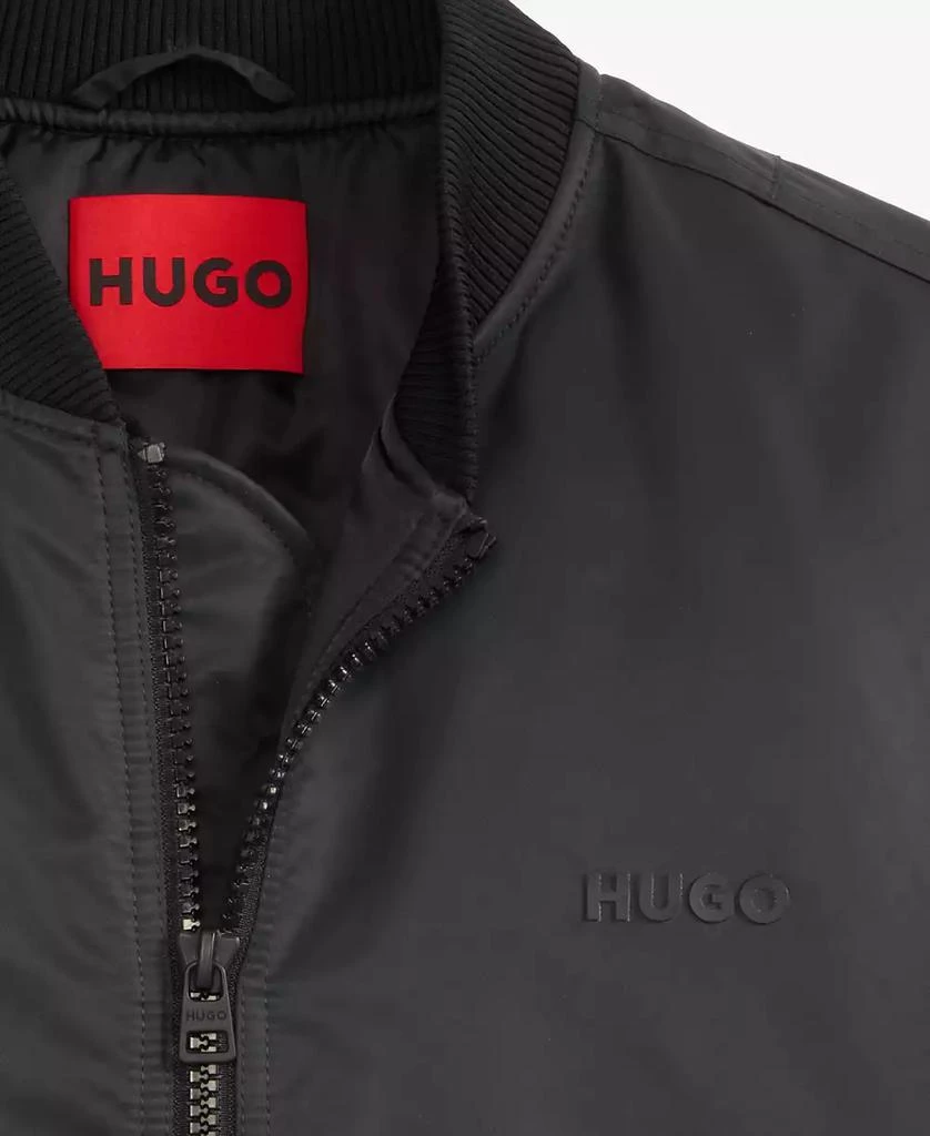 Hugo Boss Men's Baken2435 Slim-Fit Satin Bomber Jacket 4