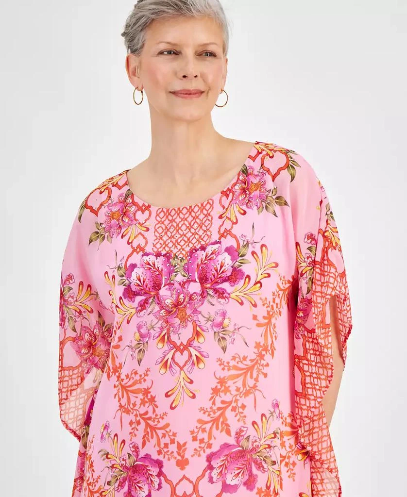 JM Collection Petite Oasis Dream Embellished Caftan Dress, Created for Macy's 4