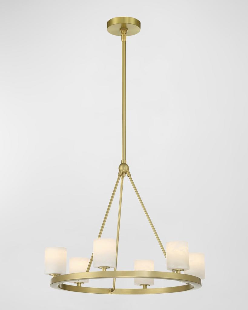 Crystorama Aragon 23" Round 6-Light Chandelier