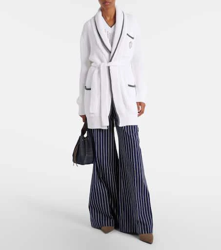 Brunello Cucinelli Ribbed-knit cotton cardigan 2