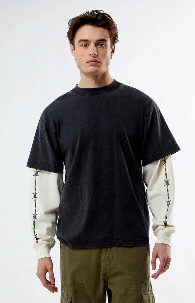 PacSun Beyond The Door Layered Long Sleeve T-Shirt 1