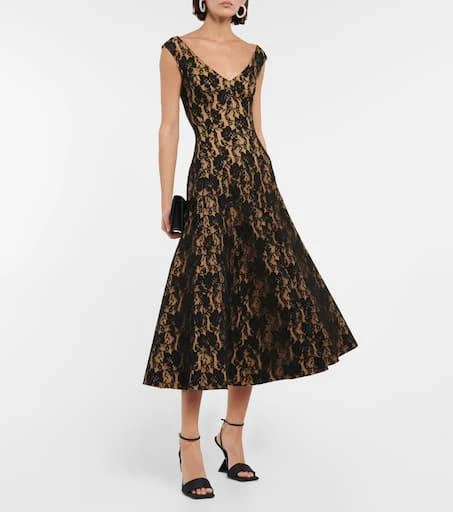 black midi tight dress Raya Black Midi Dress