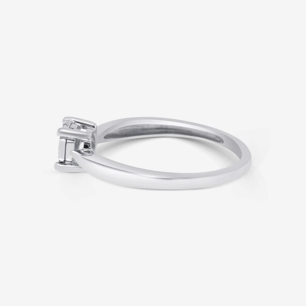 Bliss Bliss By Damiani 18K White Gold, Diamond Cluster Ring Sz 6.5 20077824 3