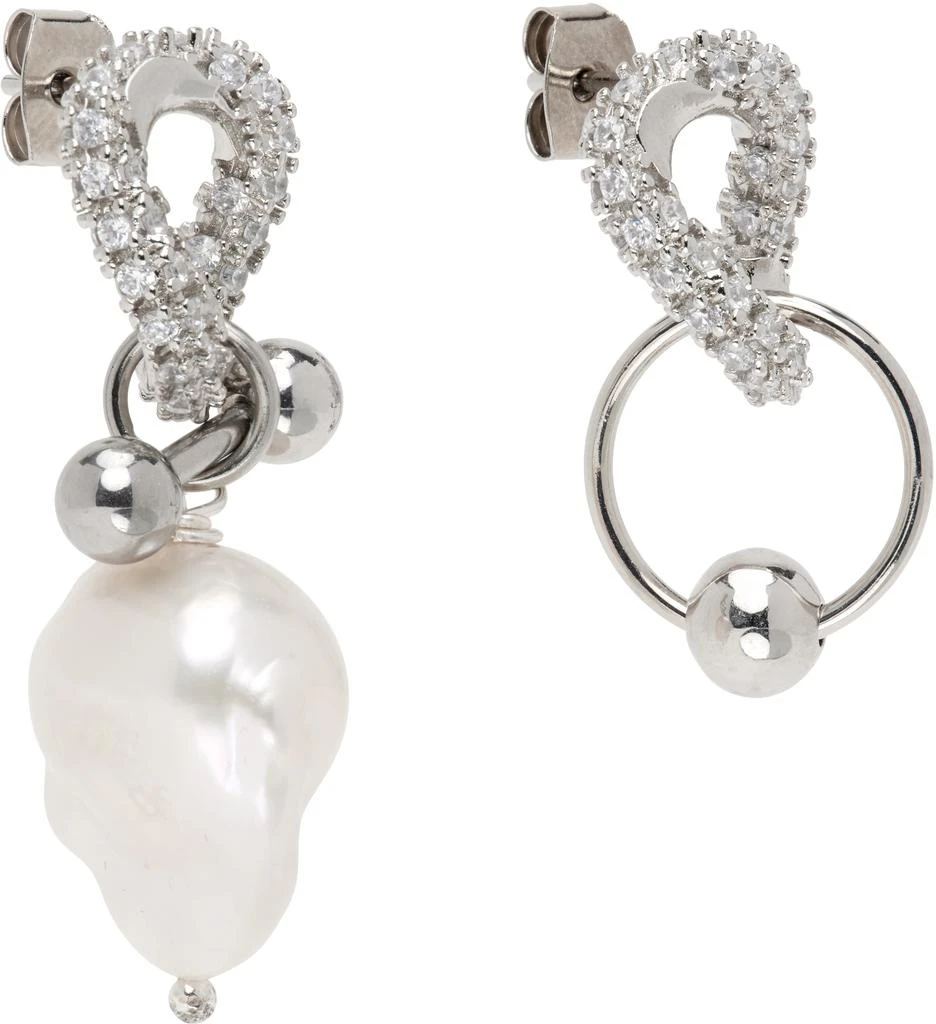 Justine Clenquet Silver Debra Earrings 2