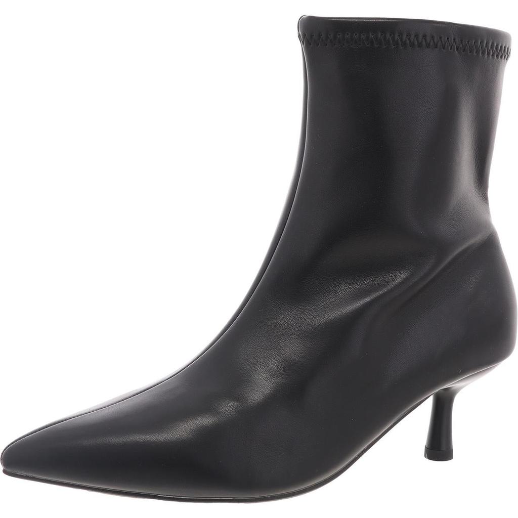 A New Day Womens Zipper Faux Leather Booties