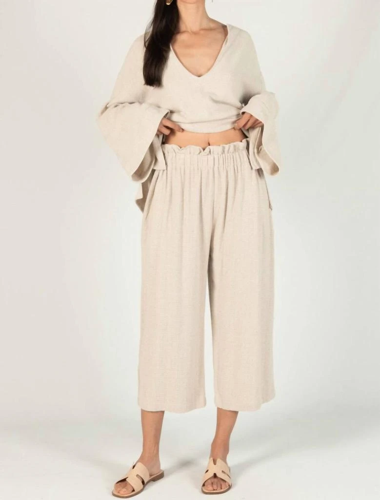 P.CILL P.Cill - Linen Crop Pant 3