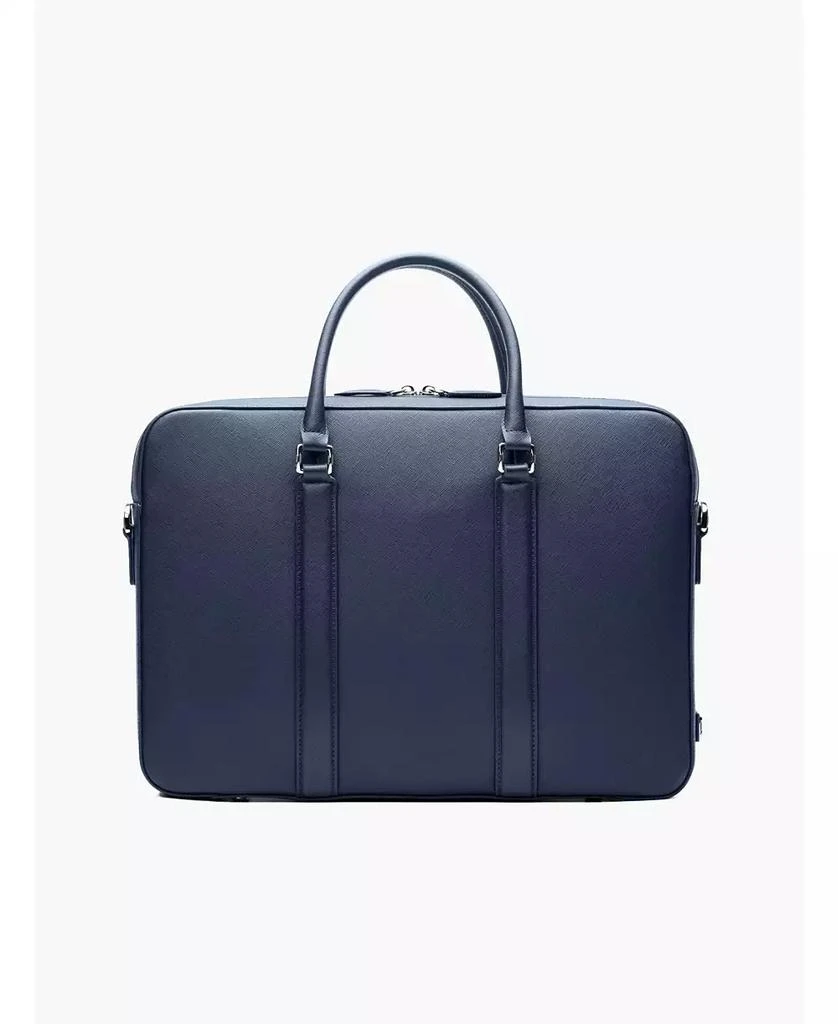 MAVERICK & CO. Men's Manhattan Monochrome Leather Briefcase 4