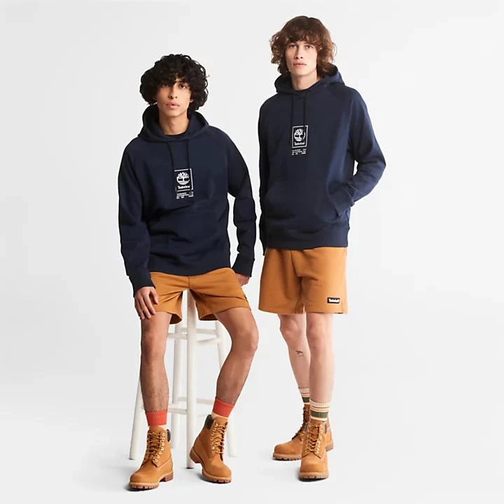 Timberland Heavyweight Logo Hoodie for All Gender in Navy 4