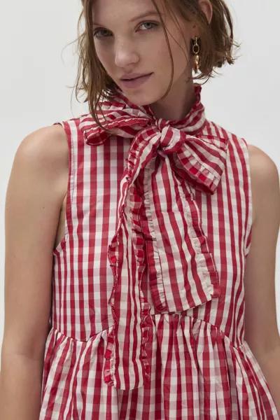 Sister Jane Sister Jane Stables Gingham Bow Midi Dress