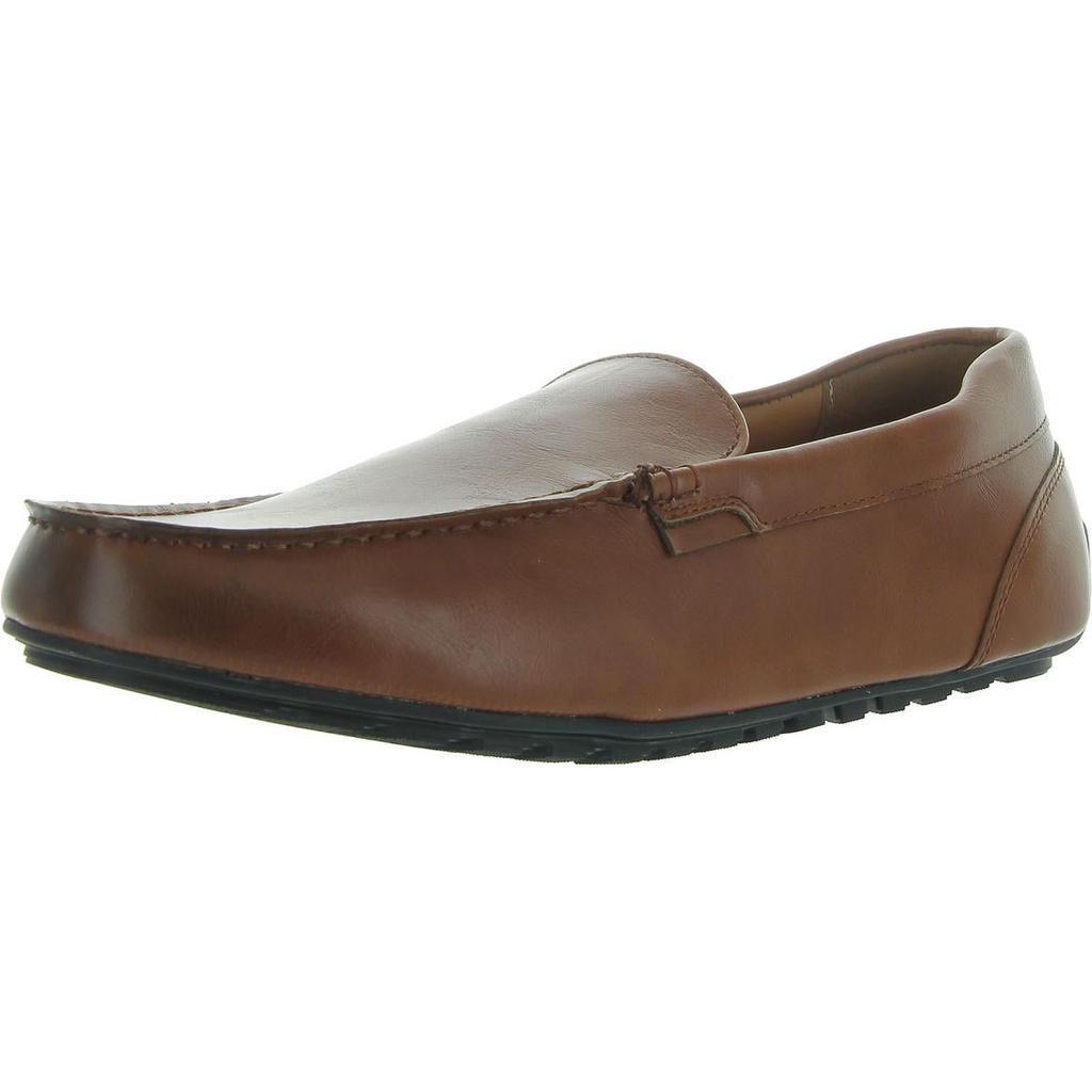 Club Room Martinn Mens Faux Leather Padded Insole Loafers