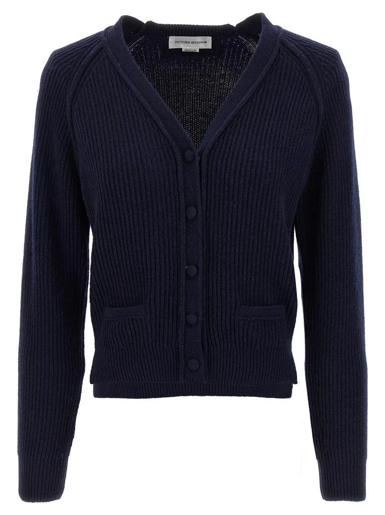Victoria Beckham Women
s Stepped Hem Cardigan