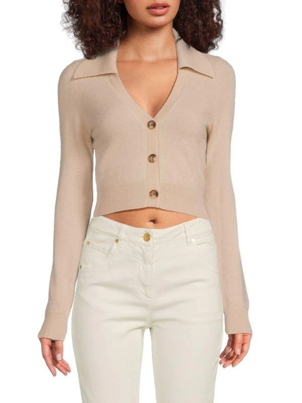 Naadam Cropped Cashmere Cardigan 1