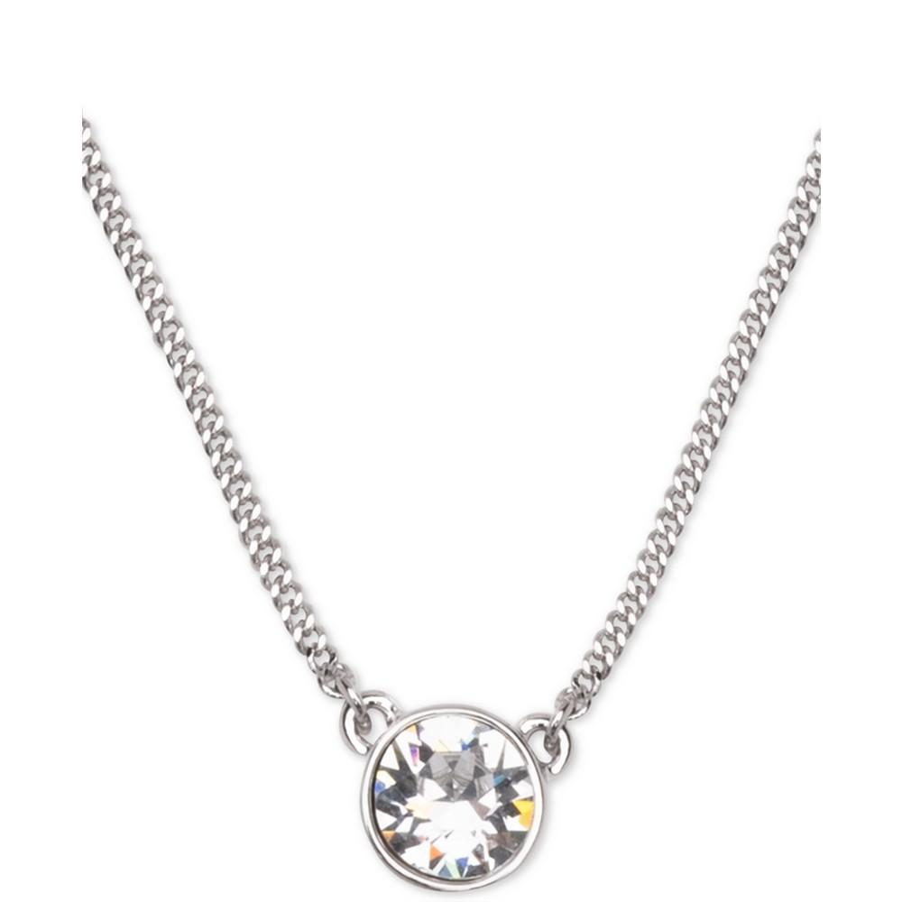 Givenchy Crystal Pendant Necklace, 16" + 2" Extender