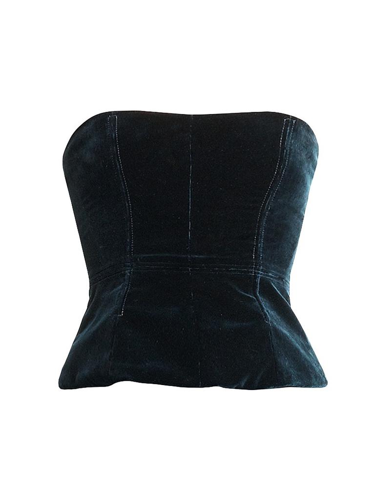 コスプレ・衣装 TOM FORD VISCOSE VELVET CORSET Tom Ford Velvet Strapless Corset Top - Tops - Free Shipping