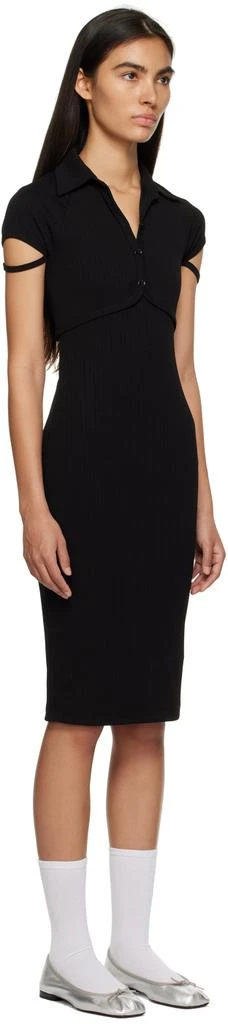 Helmut Lang Black Cutout Midi Dress 2