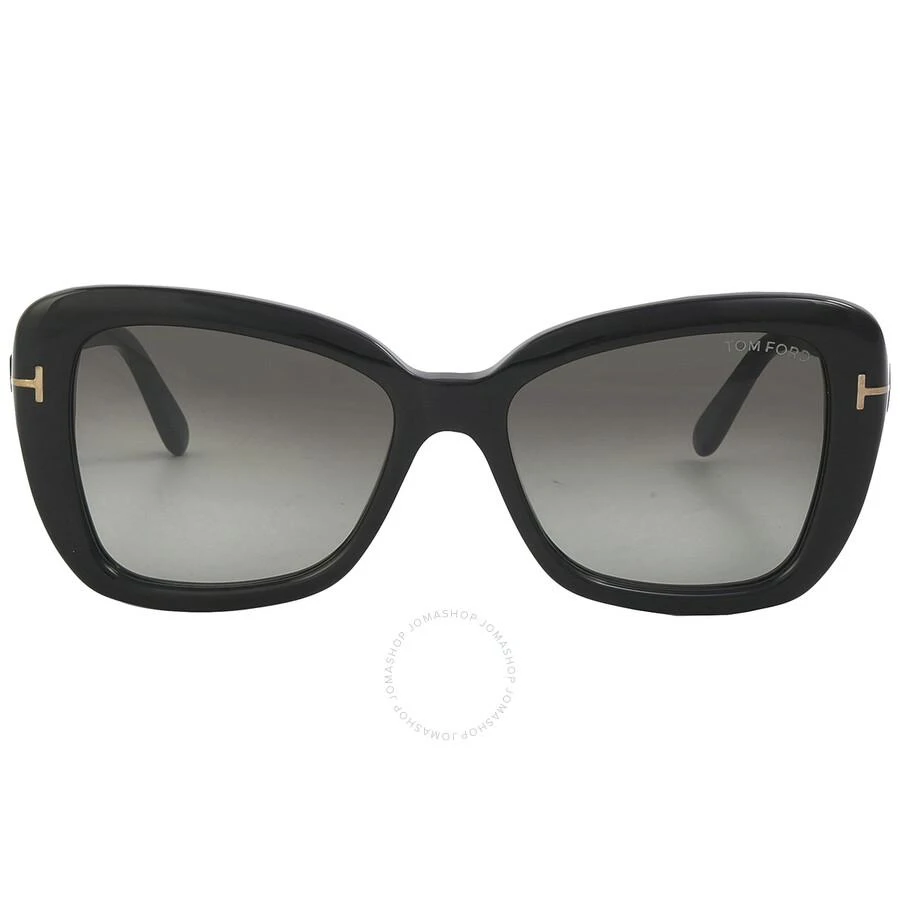 Tom Ford Maeve Smoke Gradient Butterfly Ladies Sunglasses FT1008 01B 55 1