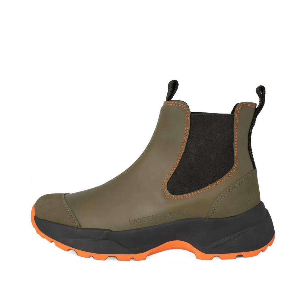 Woden Women's Siri Waterproof Rain Boot In Dark Olive