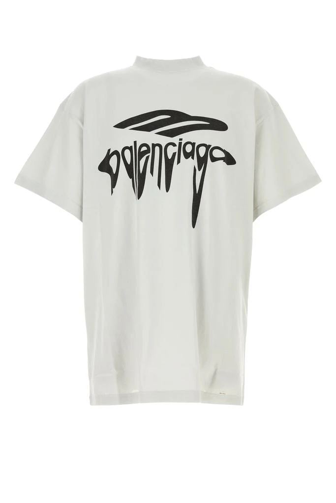 Balenciaga Light grey cotton oversize t-shirt 1
