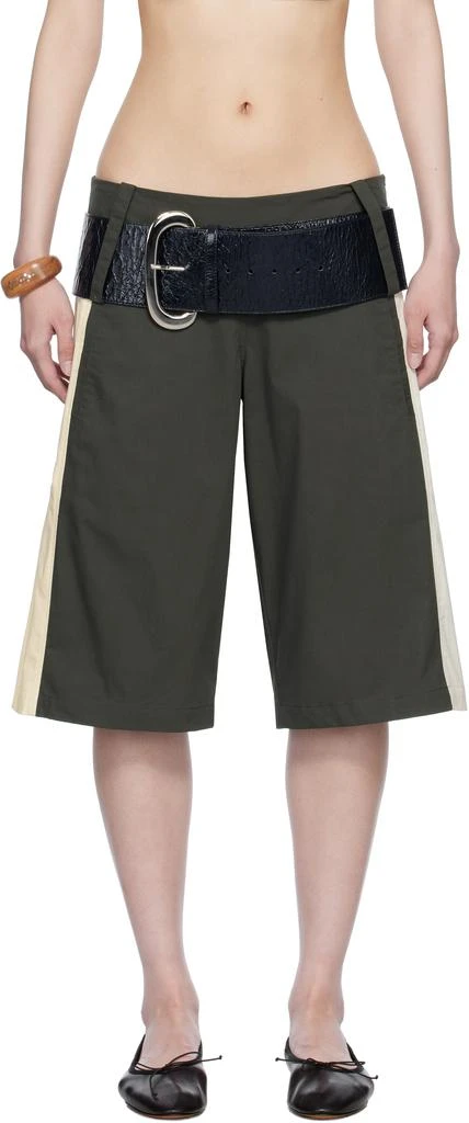 BELLE Gray Paneles Shorts 1