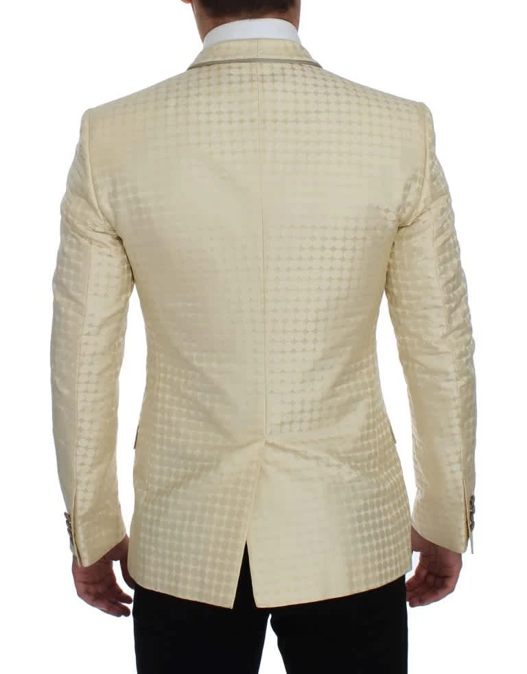 Dolce 
Gabbana Polka Dot Silk 2 Piece Men
s Blazer 3
