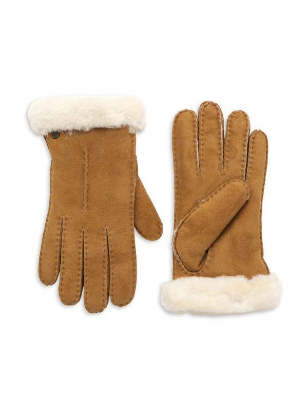 UGG Shearling Lined Suede Gloves 1