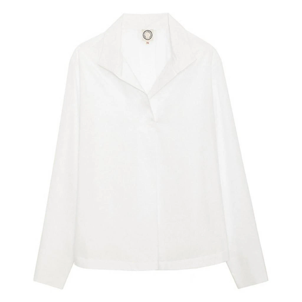 Ines de la Fressange Noa Linen Shirt In White 4