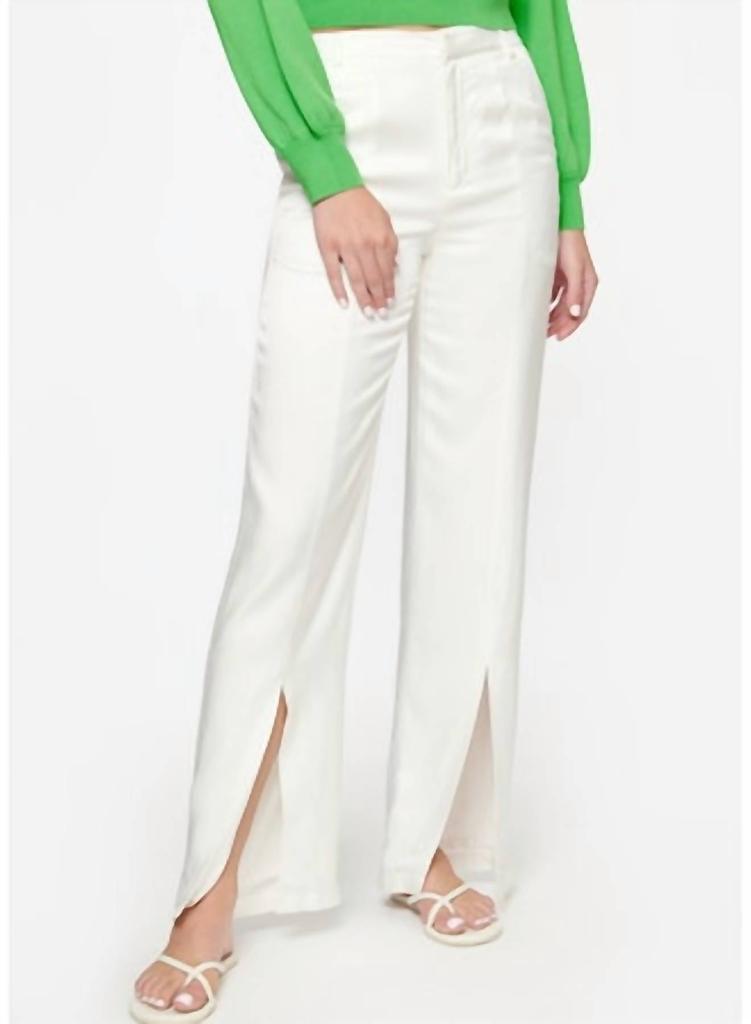 CAMI NYC Amelie Twill Pant In White