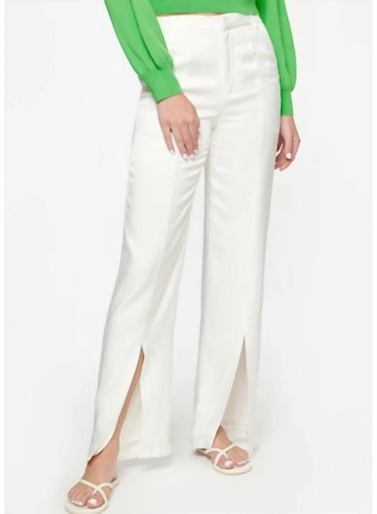 CAMI NYC Amelie Twill Pant In White 1