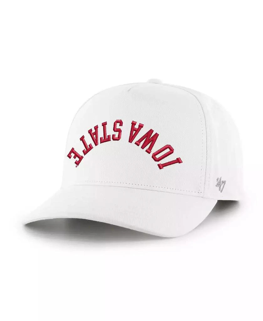 47 Brand Men's White Iowa State Cyclones Flip Script Hitch Adjustable Hat 2