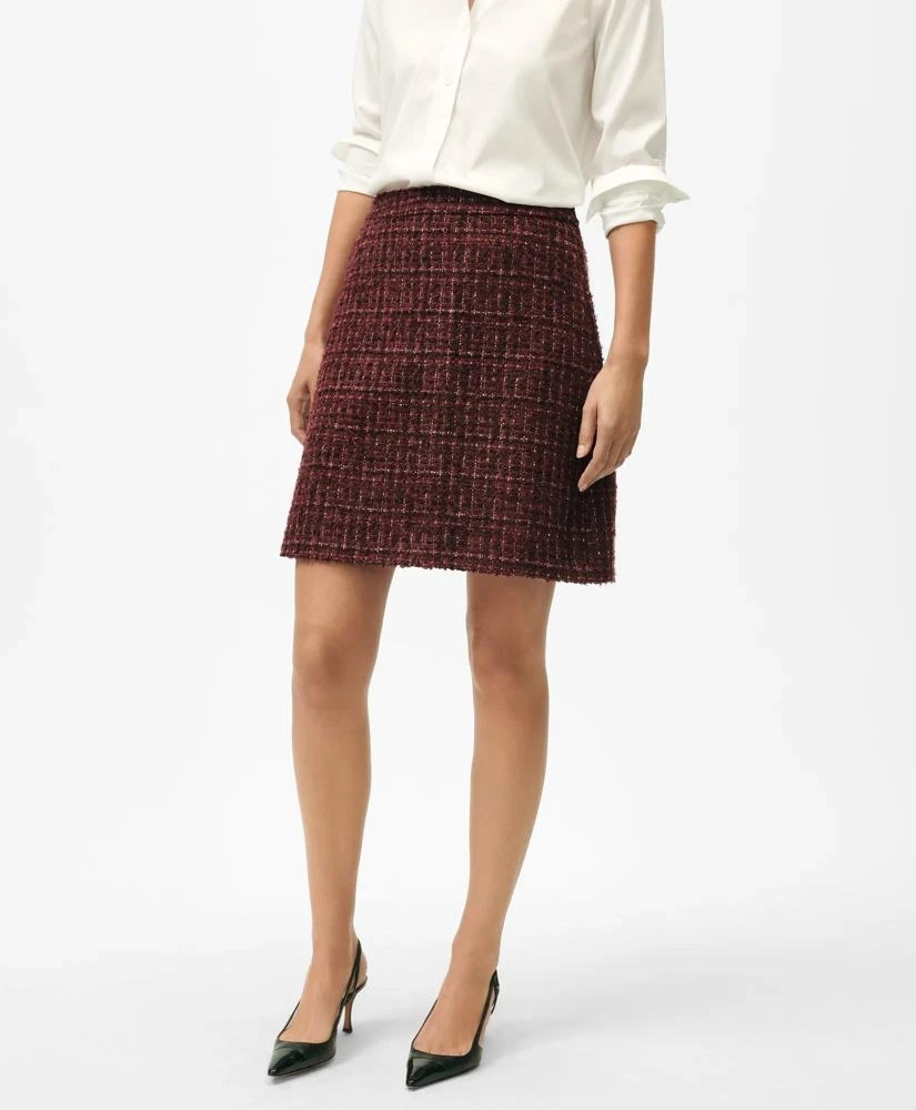 Brooks Brothers A-Line Skirt in Cotton-Wool Blend Boucle 3