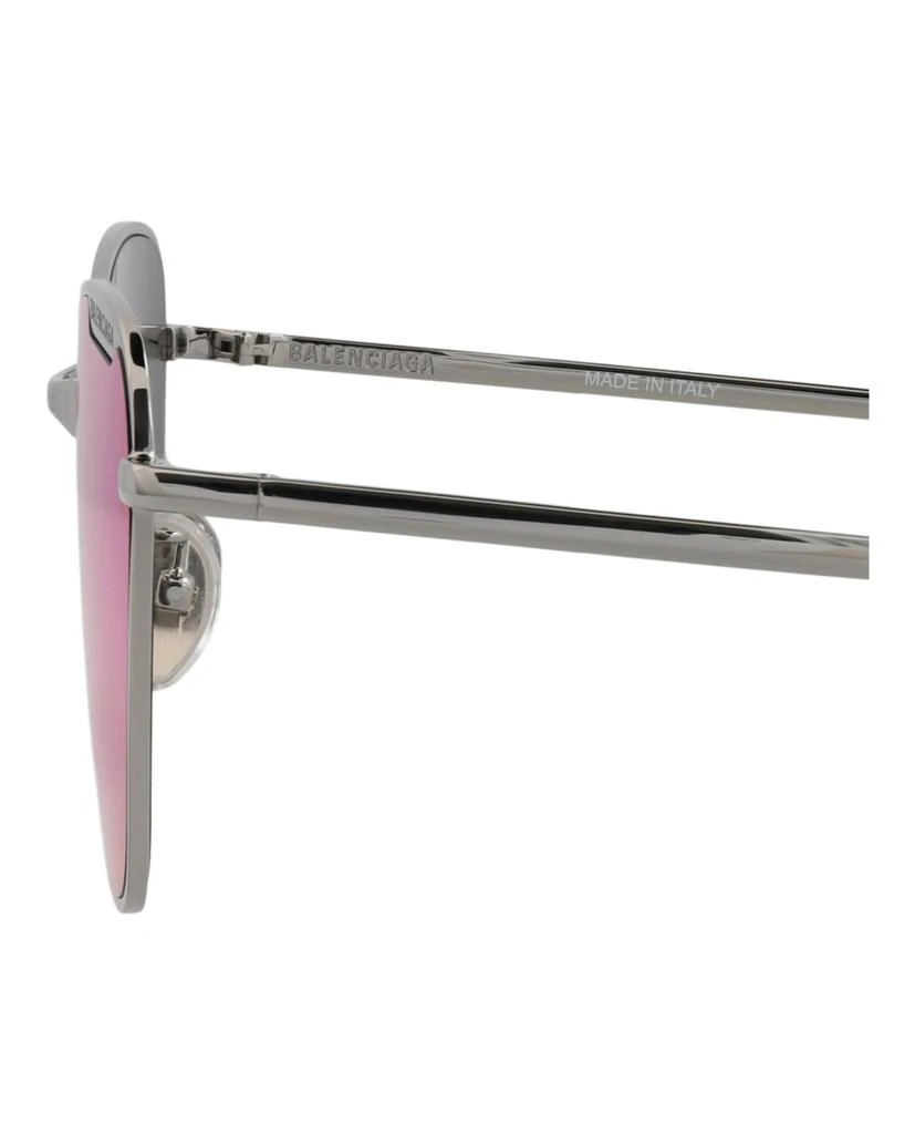 Balenciaga Square-Frame Metal Sunglasses 4