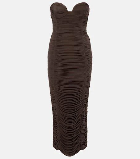 Magda Butrym Sweetheart bustier dress 1