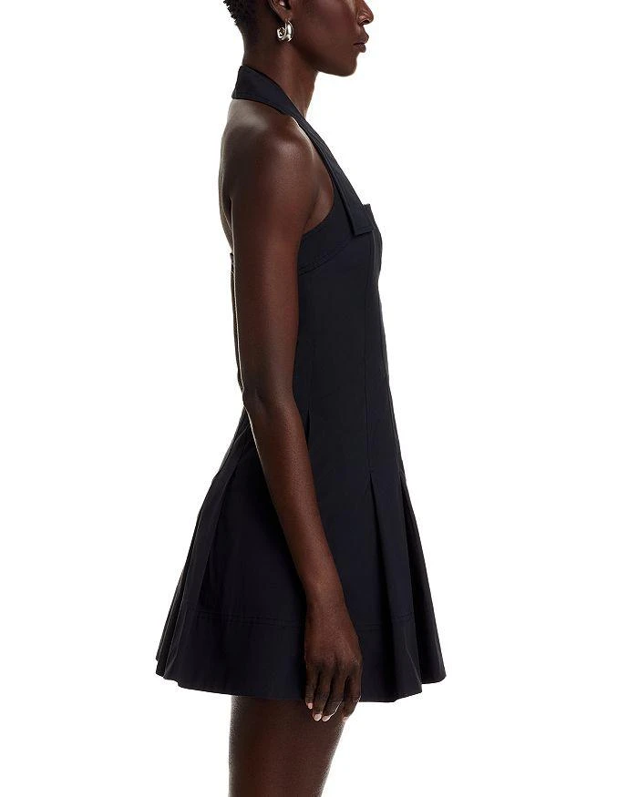 halter plain mini a-line pinafore dress Camille A-line Mini Dress White main image 0