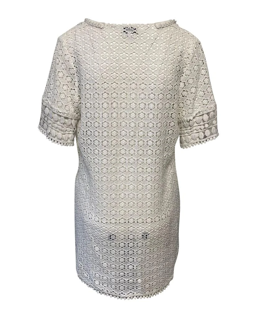 MIGUELINA Cocktail Lace Dress in White Cotton 2